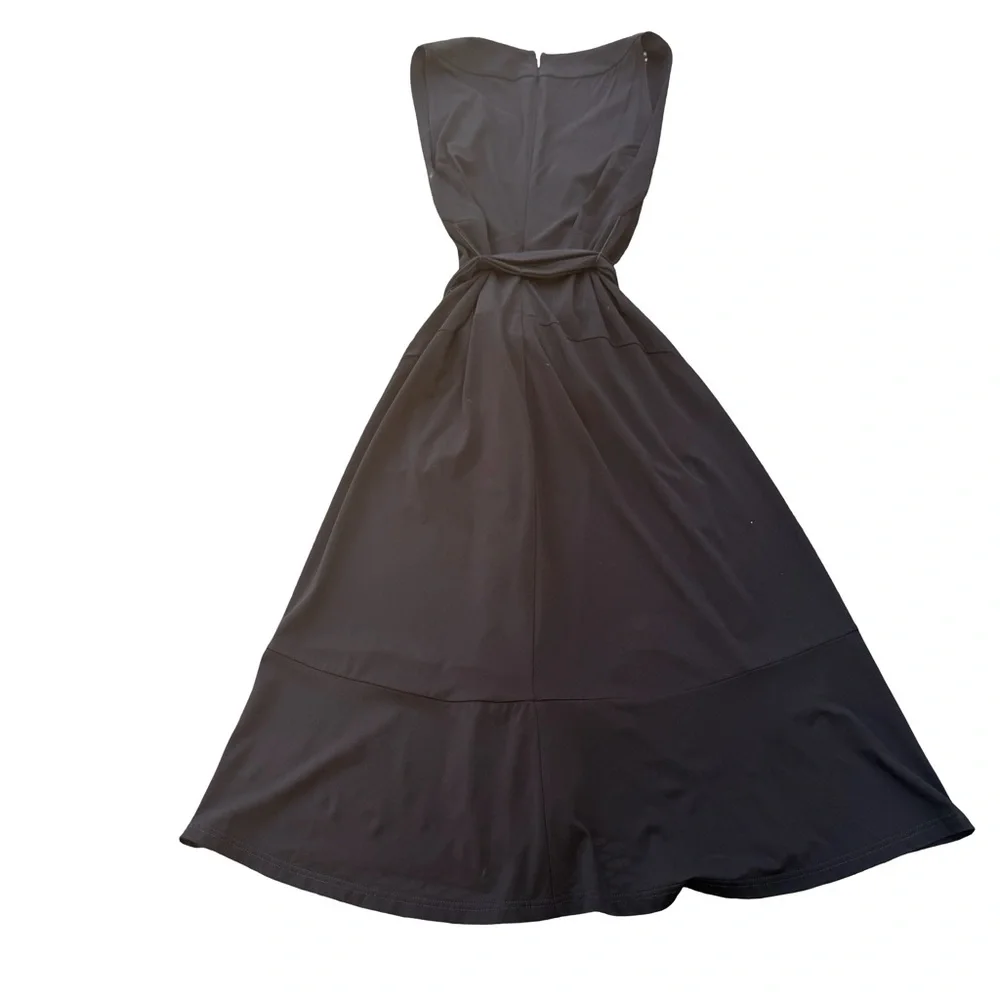 Celine Jersey Knit Tie Belt Dress - Picture 5 of 9